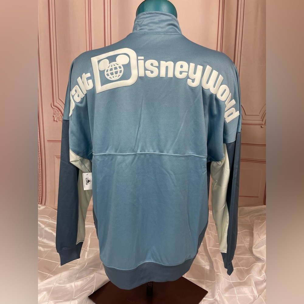 2022 Disney Parks Walt Disney World Blue Zip Track Jacket Spirit Jersey M L XL